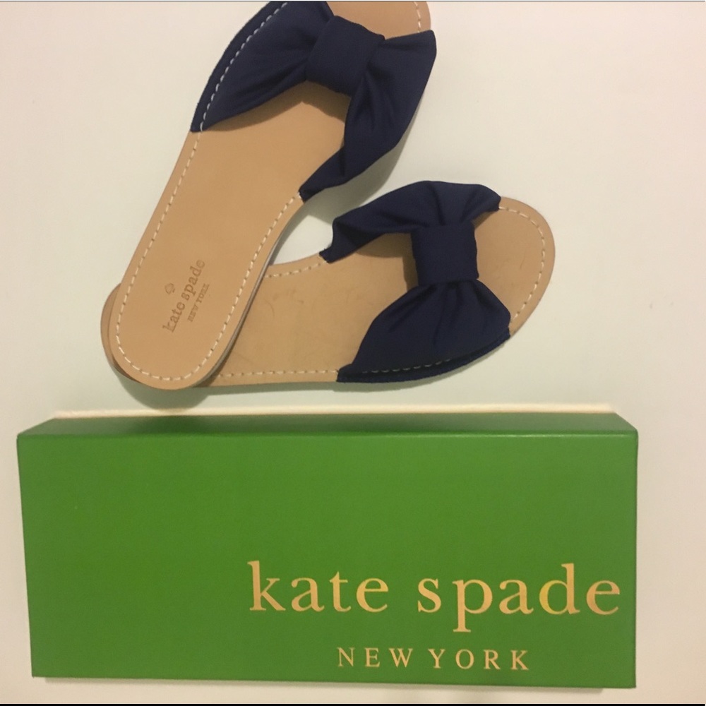 NWT Kate Spade Indi Sandal Navy sz 6.5
